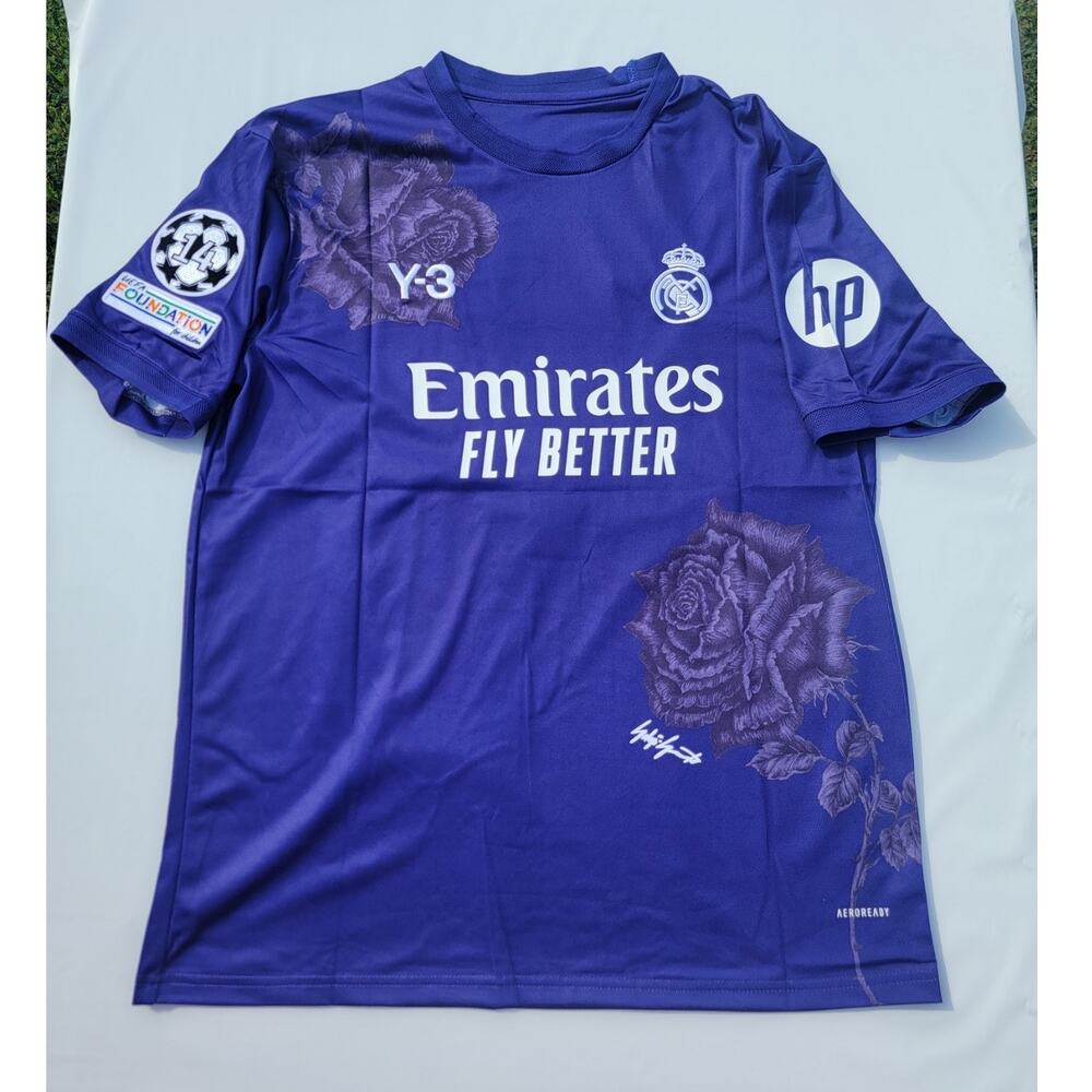 Vini Jr. Real Madrid 2023 2024 Y-3 Purple 4TH Football / Soccer Jersey NEW XL